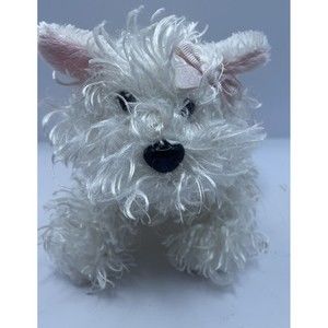 Ganz Webkinz Plush NO CODE White Terrier Stuffed Dog  P9
